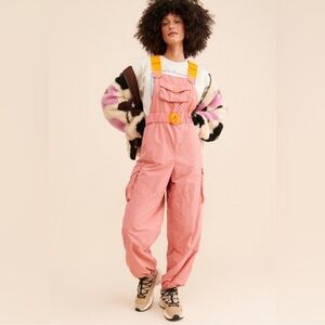 NWOT!! Free People Movement Morning Meadow Onesie in Pink and Orange